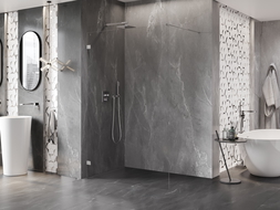 Mexen Lunar dušo sienelė Walk-in kairė 70 x 200 cm, skaidri 8 mm, chromuota - 830-070-000-01-00-L