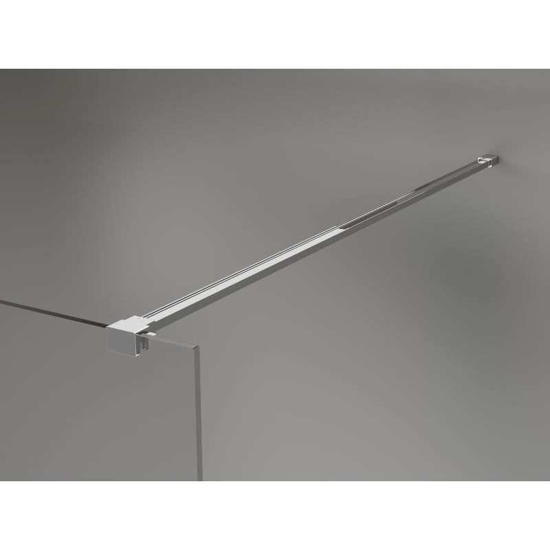 Mexen Lunar dušo sienelė Walk-in kairė 120 x 200 cm, permatoma 8 mm, chromas - 830-120-000-01-00-L