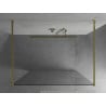 Mexen Kioto pastatoma dušo sienelė 120 x 200 cm, Skaidrus 8 mm, Auksinė - 800-120-002-50-00