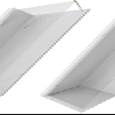 Mexen Lunar dušo sienelė Walk-in kairė 60 x 200 cm, skaidri 8 mm, auksinė - 830-060-000-50-00-L