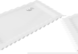 Mexen Flat kvadratinis dušo padėklas slim 70 x 70 cm, baltas, sifonas chromuotas - 40107070