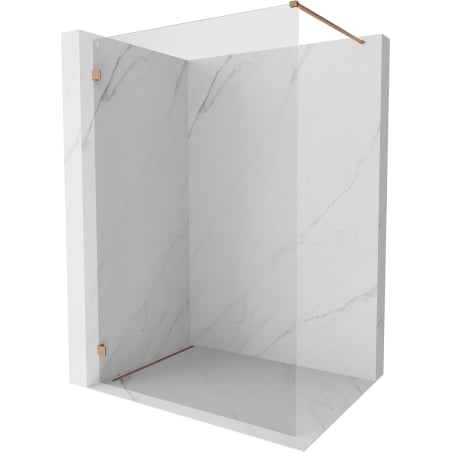Mexen Lunar dušo sienelė Walk-in kairė 120 x 200 cm, skaidrus 8 mm, šlifuotas varis - 830-120-000-65-00-L