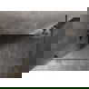 Mexen Lunar dušo siena Walk-in kairė 90 x 200 cm, skaidri 8 mm, gun gray šlifuota - 830-090-000-66-00-L