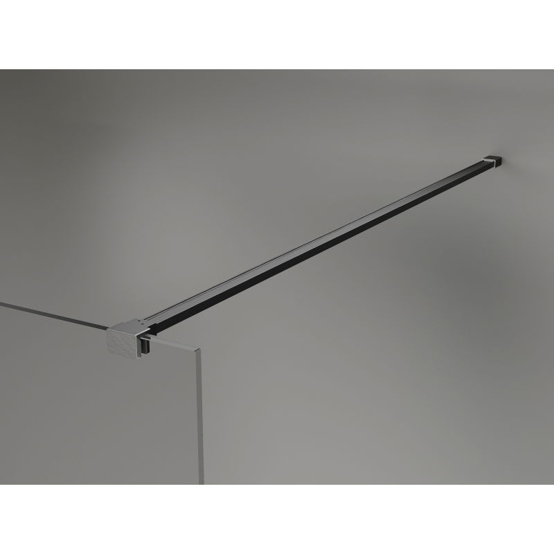 Mexen Lunar dušo sienelė Walk-in kairė 110 x 200 cm, skaidri 8 mm, šepetėliu dengta pistoletinė pilka - 830-110-000-66-00-L