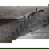 Mexen Lunar dušo siena Walk-in kairė 100 x 200 cm, skaidri 8 mm, juoda - 830-100-000-70-00-L