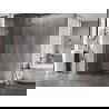Mexen Lunar dušo sienelė Walk-in kairė 150 x 200 cm, permatomas 8 mm, šepečiu nikeliuotas - 830-150-000-97-00-L