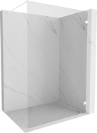 Mexen Lunar dušo sienelė Walk-in dešinė 140 x 200 cm, skaidri 8 mm, balta - 830-140-000-20-00-P