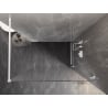 Mexen Lunar dušo sienelė Walk-in dešinė 140 x 200 cm, skaidri 8 mm, balta - 830-140-000-20-00-P