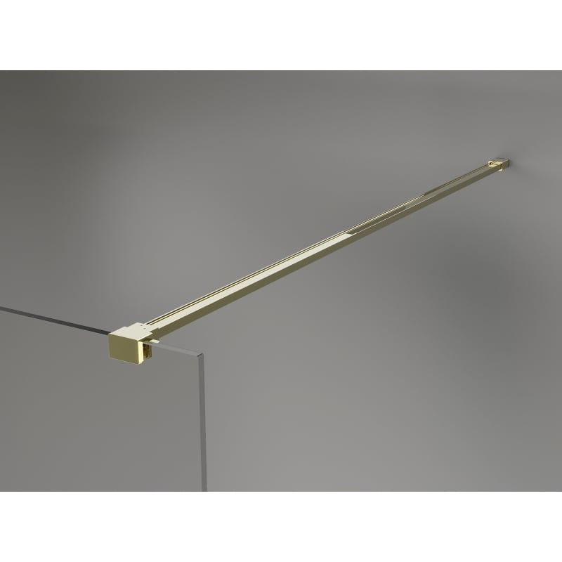 Mexen Lunar dušo siena Walk-in dešinė 60 x 200 cm, permatoma 8 mm, auksinė - 830-060-000-50-00-P