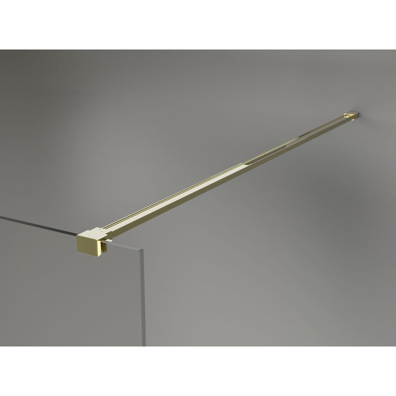 Mexen Lunar dušo sienelė Walk-in dešinė 100 x 200 cm, skaidri 8 mm, auksinė - 830-100-000-50-00-P