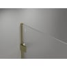 Mexen Lunar dušo sienelė Walk-in dešinė 110 x 200 cm, permatoma 8 mm, auksinė - 830-110-000-50-00-P