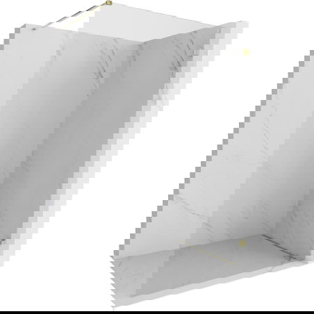 Mexen Lunar dušo sienelė Walk-in dešinė 140 x 200 cm, permatoma 8 mm, auksinė - 830-140-000-50-00-P