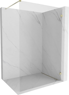 Mexen Lunar dušo sienelė Walk-in dešinė 140 x 200 cm, skaidrus 8 mm, auksinė - 830-140-000-50-00-P