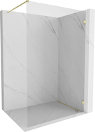 Mexen Lunar dušo sienelė Walk-in dešinė 80 x 200 cm, skaidri 8 mm, auksinė matinė - 830-080-000-55-00-P