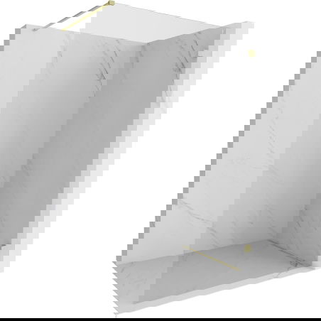 Mexen Lunar dušo sienelė Walk-in dešinė 90 x 200 cm, permatoma 8 mm, auksinė šlifuota - 830-090-000-55-00-P