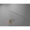 Mexen Lunar dušo siena Walk-in dešinė 140 x 200 cm, skaidri 8 mm, šlifuotas auksas - 830-140-000-55-00-P