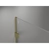 Mexen Lunar dušo siena Walk-in dešinė 140 x 200 cm, skaidri 8 mm, šlifuotas auksas - 830-140-000-55-00-P