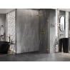Mexen Lunar dušo siena Walk-in dešinė 140 x 200 cm, skaidri 8 mm, šlifuotas auksas - 830-140-000-55-00-P