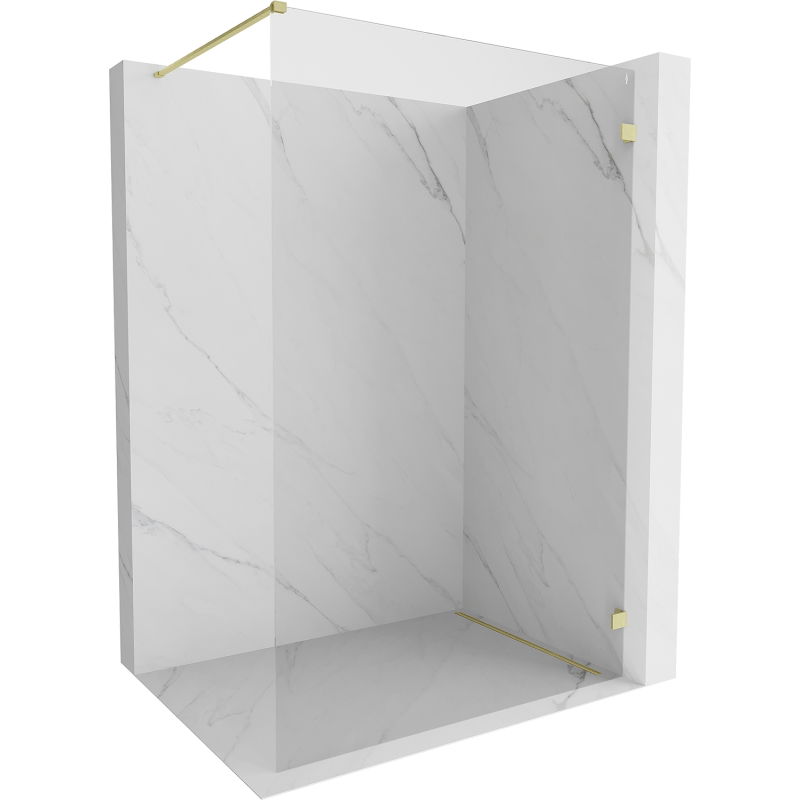 Mexen Lunar dušo sienelė Walk-in dešinė 150 x 200 cm, skaidri 8 mm, aukso šlifuota - 830-150-000-55-00-P