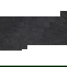 Mexen Canberra Nero glazūruotas akmens masės plytelės rekt. G1, grindų ir sienų plytelės 120 x 60 cm, matinis - TL328-120-060-02