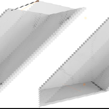 Mexen Lunar dušo sienelė Walk-in dešinė 140 x 200 cm, permatoma 8 mm, rožinis auksas - 830-140-000-60-00-P
