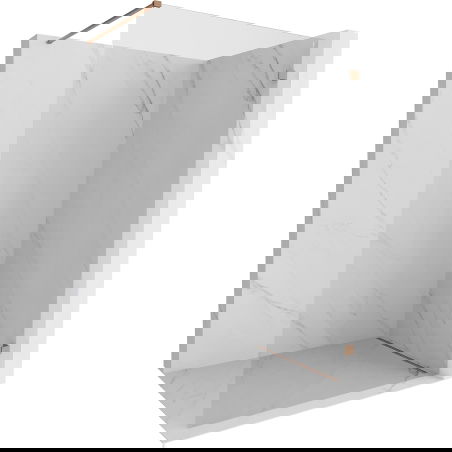 Mexen Lunar dušo siena Walk-in dešinė 50 x 200 cm, skaidri 8 mm, šlifuota varis - 830-050-000-65-00-P