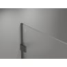 Mexen Lunar dušo sienelė Walk-in dešinė 140 x 200 cm, permatoma 8 mm, šlifuota ginklų pilka - 830-140-000-66-00-P