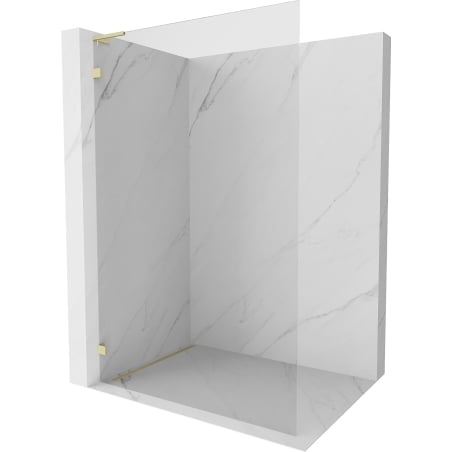 Mexen Lunar L dušo sienelė Walk-in kairė 70 x 200 cm, skaidri 8 mm, auksinė šlifuota - 830L-070-000-55-00-L