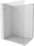 Mexen Lunar L dušo sienelė Walk-in kairė 70 x 200 cm, skaidri 8 mm, auksinė šlifuota - 830L-070-000-55-00-L