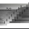 Mexen Kioto pastatoma dušo sienelė 110 x 200 cm, Skaidrus/Šerkšnas 8 mm, Juoda - 800-110-002-70-35