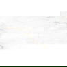 Mexen Brakel White poliruotas akmens masės, grindų ir sienų plytelė 120 x 60 cm, raižytas - TL402-120-060-01