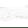 Mexen Brakel White poliruotas akmens masės, grindų ir sienų plytelė 120 x 60 cm, raižytas - TL402-120-060-01