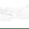 Mexen Brakel White poliruotas akmens masės, grindų ir sienų plytelė 120 x 60 cm, raižytas - TL402-120-060-01