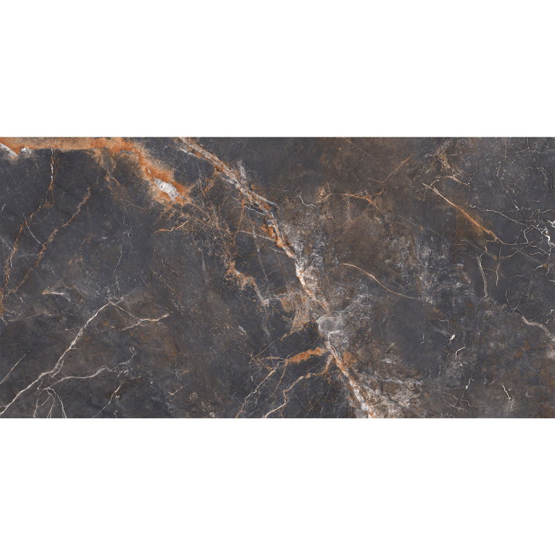 Mexen Visby Black juodas glazūruotas rekt. G1, grindų-sienų plytelės 120 x 60 cm, raižymas - TL428-120-060-02