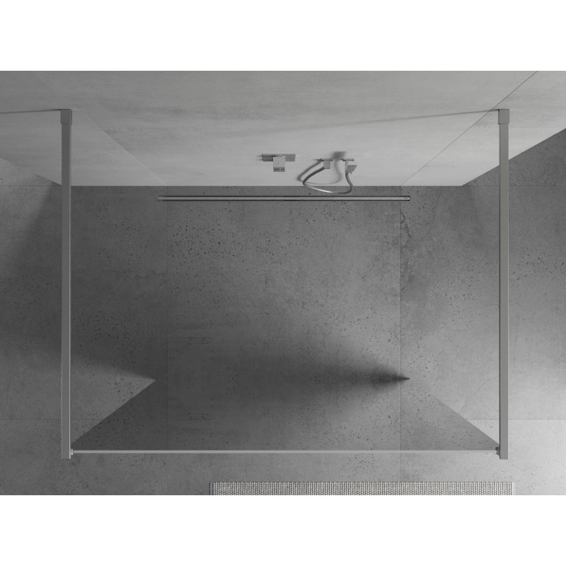 Mexen Kioto laisvai stovinti dušo siena 120 x 200 cm, veidrodis 8 mm, chromas - 800-120-002-01-50