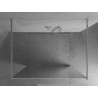 Mexen Kioto laisvai stovinti dušo siena 120 x 200 cm, veidrodis 8 mm, chromas - 800-120-002-01-50