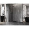 Mexen Lunar L Dušo sienelė Walk-in kairė 80 x 200 cm, permatoma 8 mm, juoda - 830L-080-000-70-00-L