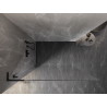 Mexen Lunar L Dušo sienelė Walk-in kairė 80 x 200 cm, permatoma 8 mm, juoda - 830L-080-000-70-00-L