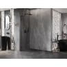 Mexen Lunar L dušo sienelė Walk-in kairė 120 x 200 cm, permatoma 8 mm, juoda - 830L-120-000-70-00-L