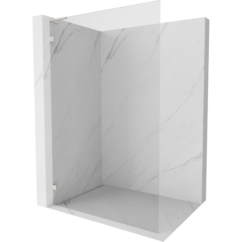 Mexen Lunar L dušo sienelė Walk-in kairė 50 x 200 cm, permatomas 8 mm, šlifuotas nikelis - 830L-050-000-97-00-L
