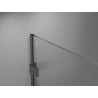 Mexen Lunar dušo sienelė Walk-in dešinė 140 x 200 cm, permatoma 8 mm, ginklo metalas - 830-140-000-95-00-P