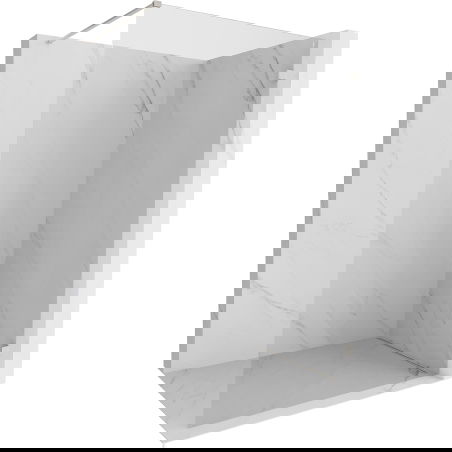 Mexen Lunar dušo sienelė Walk-in dešinė 140 x 200 cm, skaidri 8 mm, šlifuotas nikelis - 830-140-000-97-00-P