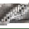 Mexen Lunar dušo sienelė Walk-in dešinė 140 x 200 cm, skaidri 8 mm, šlifuotas nikelis - 830-140-000-97-00-P