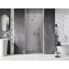 Mexen Lunar dušo durys, atveriamos kairinės 75 cm, permatomos, chromas - 834-075-000-01-00-L