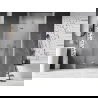 Mexen Lunar dušo durys varstomos kairės 120 cm, permatomos, chromas - 834-120-000-01-00-L
