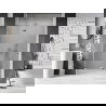 Mexen Lunar dušo durys kairinės 130 cm, skaidrios, chromuotos - 834-130-000-01-00-L