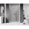 Mexen Lunar dušo durys, atsiveriančios kairėje pusėje 140 cm, skaidrios, chromuotos - 834-140-000-01-00-L