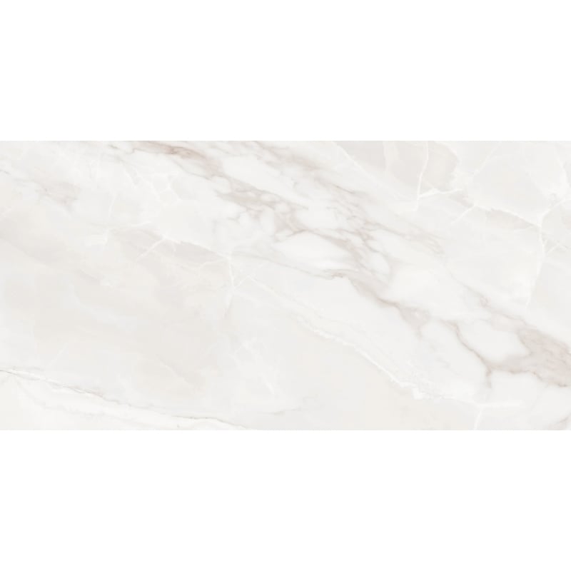 Mexen Sparta Bianco glazūruotas rektifikuotas gresas. Grindų ir sienų plytelė 120 x 60 cm, blizgus - TL101-120-060-00