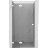 Mexen Lunar varčios dušo durys kairės 75 cm, skaidrios, baltos - 834-075-000-20-00-L