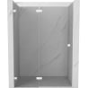 Mexen Lunar dušo durys atveriamos kairės 140 cm, permatomos, baltos - 834-140-000-20-00-L